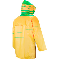 Manteau imperméable Neo-slick résistant aux produits chimiques & à l'acide, Petit, Jaune, Néoprène SAM407 | Pronet Distribution