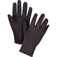 Jersey Gloves, Large, Brown, Red Fleece, Slip-On SEE949 | Pronet Distribution
