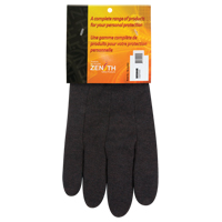 Jersey Gloves, Large, Brown, Unlined, Knit Wrist SEE950R | Pronet Distribution