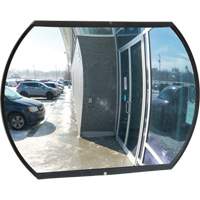 Roundtangular Convex Mirror with Bracket, 18" H x 26" W, Indoor/Outdoor SGI558 | Pronet Distribution
