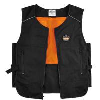 Chill-Its<sup>®</sup> 6260 Lightweight Phase Change Cooling Vest with Packs, Small/Medium, Black SGN882 | Pronet Distribution