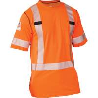 T-shirt à manches courtes haute visibilité Polartec<sup>MD</sup> Power Grid<sup>MD</sup>, Polyester, Petit, Orange SGN930 | Pronet Distribution