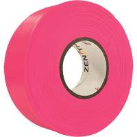 Flagging Tape, 1.1875" W x 164' L, Fluorescent Pink SGQ807 | Pronet Distribution