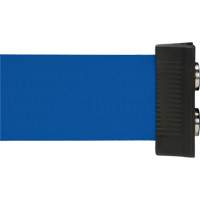 Barrière à fixation murale avec ruban magnétique, Acier, Fixation par vis, 7', Ruban Bleu SGR025 | Pronet Distribution