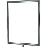 Heavy-Duty Vertical Sign Holder for Classic Posts, Polished Chrome SGU834 | Pronet Distribution