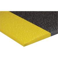 Airsoft™ Anti-Fatigue Mat, Pebbled, 3' x 5' x 3/8", Black/Yellow, PVC Sponge SGV445 | Pronet Distribution