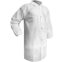 Care™ Lab Coat, Polypropylene, White, Small SGW626 | Pronet Distribution