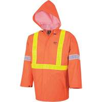 Element FR™ FR 3-Piece Safety Rain Suit, PVC, Small, High-Visibility Orange SHB254 | Pronet Distribution