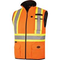 Veste de sécurité imperméable, isolée et chauffée, Unisexe, Petit, Orange haute visibilité SHH586 | Pronet Distribution