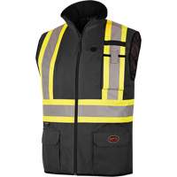 Veste de sécurité imperméable, isolée et chauffée, Unisexe, Petit, Noir SHH600 | Pronet Distribution