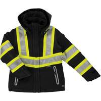 Manteau de sécurité isolant et extensible pour femmes, Polyester, Noir, T-petit SHI899 | Pronet Distribution