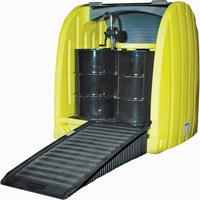Drum Hardcover & Spillpallet™, 65" L x 58" W x 69" H, 6000 lbs. Load Capacity SI740 | Pronet Distribution
