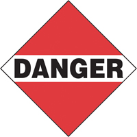 Plaque-étiquette TMD danger chargement commun, Carton SJ391 | Pronet Distribution