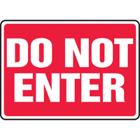 Enseigne « Do Not Enter », 10" x 14", Aluminium, Anglais SV899 | Pronet Distribution