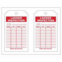 Inspection Record Tags, Polyester, 4" W x 7" H, English SX416 | Pronet Distribution