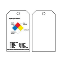 Right-To-Know Tags, Polyester, 3" W x 5-3/4" H, English SX821 | Pronet Distribution