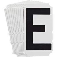 Quick-Align<sup>®</sup> Individual Gothic Number and Letter Labels, E, 4" H, Black SZ993 | Pronet Distribution