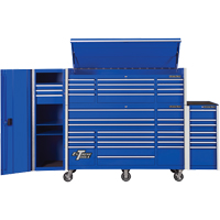 Armoire latérale série RX, 7 tiroirs, 19" la x 25" p x 39-1/4" h, Bleu TEQ496 | Pronet Distribution