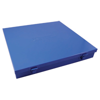 Boîte en métal mince, 12" P x 11-1/2" la x 1-3/4" h, Bleu TEQ518 | Pronet Distribution