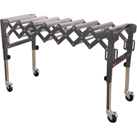 Extendable & Flexible Conveyor Roller Tables, 20" W x 52" L, 300 lbs. per lin. Ft. Capacity TEX194 | Pronet Distribution