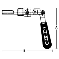 Crampons articulés droits - Série 601, Capacité de 5/8" (15,875 mm), Force de serrage de 100 lb TN103 | Pronet Distribution