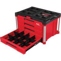 Boîte à outils avec 4 tiroirs PackOut<sup>MC</sup>, 22-1/5" la x 14-3/10" h, Rouge UAW031 | Pronet Distribution