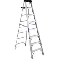 Step Ladder with Pail Shelf, 8', Aluminum, 300 lbs. Capacity, Type 1A VD561 | Pronet Distribution