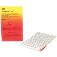 Livret d'étiquettes pour le marquage de fils préimprimées ScotchCode<sup>MC</sup> XH306 | Pronet Distribution