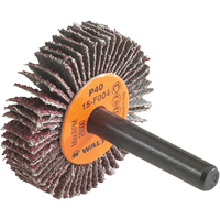 Coolcut™ Flap Wheel, Aluminum Oxide, 60 Grit, 1-1/2" x 3/8" x 1/4" YC398 | Pronet Distribution